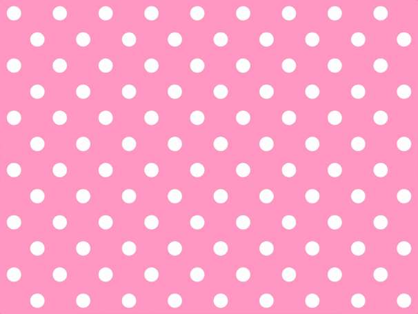 BAUMWOLLE Stoff - Punkte - rosa,weiß