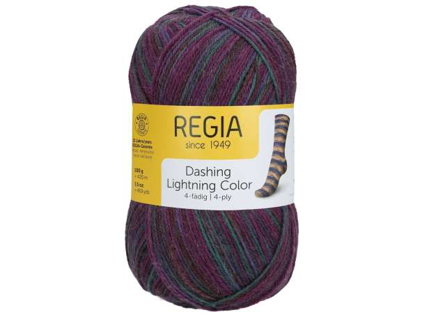 Schachenmayr REGIA Dashing Lightning Color 4-fädig - 02354 burgundy-cinnamon