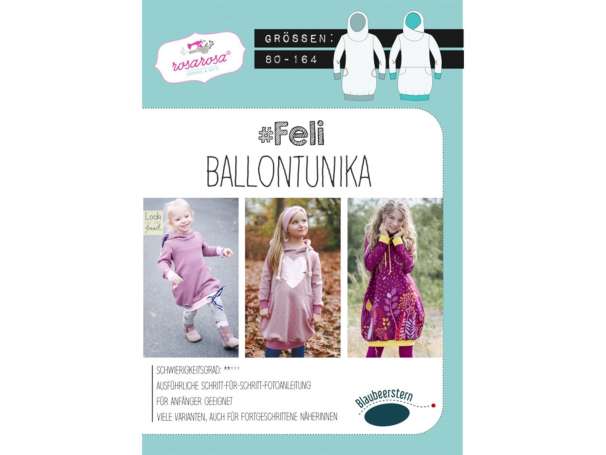 rosarosa Schnittmuster - #Feli - Ballontunika 80-164