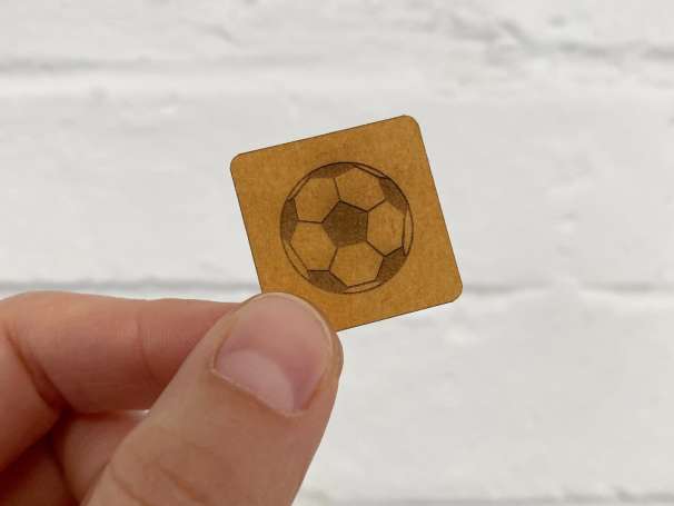SnaPpap Label - Quadrat - Fußball