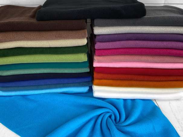 Uni Fleece Stoff - Anja - verschiedene Farben