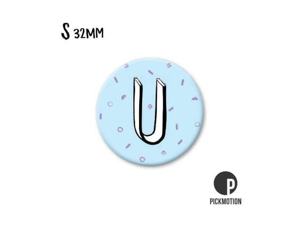 Magnet, Pickmotion - 32 mm - Buchstabe, U