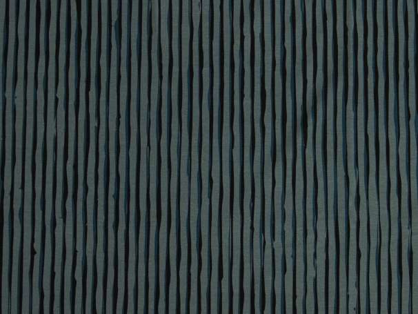 French Terry Stoff - Thorsten Berger - Woodland, Wood Print Stripes - graublau