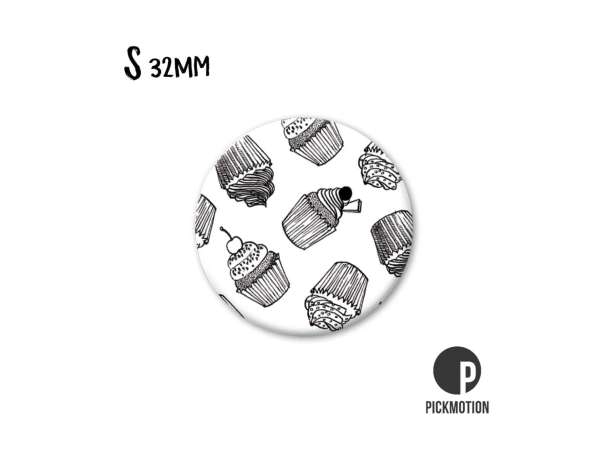 Magnet, Pickmotion - 32 mm - Cupcake
