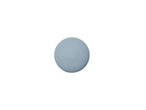 Knopf, rund mit Öse - 15 mm - blaugrau